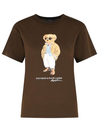 Polo Ralph Lauren Braunes Baumwoll-T-Shirt