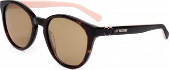 Moschino Womens MOL040 S 51 86 Sunglasses - Brown - One Size