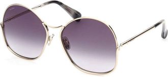 Max Mara MM0005 32B Womens Sunglasses Gold Size 60