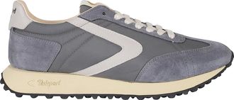 Valsport Iron Grey Vintage Nylon Overlays Low-Top Sneakers