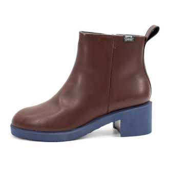 Camper Womens Wonder Booties In Burgundy