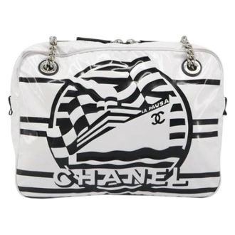 Chanel Pre-owned Vintage Schoudertas - Dames - Pre-owned - Wit - Maat: ONE Size Leer
