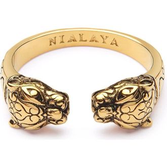 Nialaya Gold Panther Ring at Nordstrom, Size 12