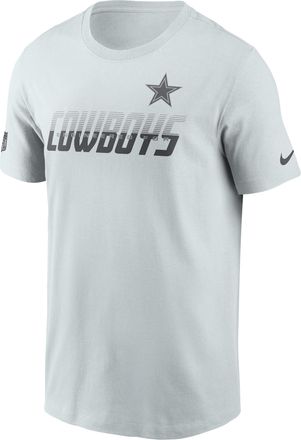 Nike Dallas Cowboys Sideline Team Issue Nike Mens Dri-FIT NFL T-Shirt in White | 02ET04Z7RD-TF9