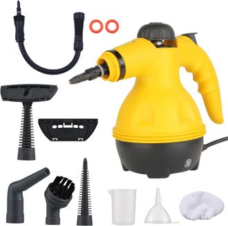 OEM Pulitore A Vapore, Potente Pulitore A Vapore Portatile Da 1000w, Multifunzionale, Con 10 Accessori Per La Pulizia Di Divani, Tappeti, Auto E Cucine