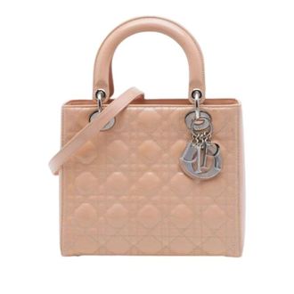 Dior Pre-owned Lady Dior - Dames - Pre-owned - Roze - Maat: ONE Size Leer