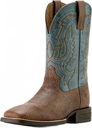 Ariat Mens Steadfast Shock Shield Boot In Dusk Brown/blue