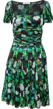 Blumarine Midi Groene Bloemenjurk - jaren 2010