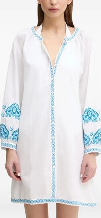 Melissa Odabash Copricostume con ricamo - Bianco