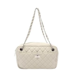 Chanel Pre-owned 2.55 Matelasse Caviar Skin Shoulder Bag - Dames - Pre-owned - Wit - Maat: ONE Size Leer