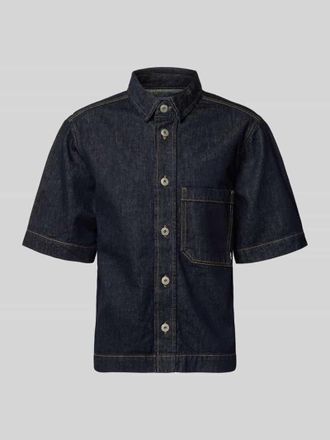 Review Regular Fit Jeanshemd mit Brusttasche in Dunkelblau, Gr&ouml;&szlig;e XXL