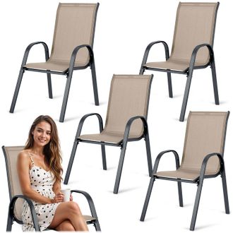 OEM Sillas De Jard&iacute;n Textiles Sofotel So-980, Juego De 4