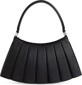 Lacoste Lenglen M Handtas - Dames - Handtassen - Zwart - ONE Size - Leer - Tassen