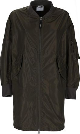 Aspesi Neutrals Smooth Shiny Finish Bomber Jacket