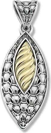 Samuel B. 18K Gold & Sterling Silver Marquise Shape Pendant in Silver And Gold at Nordstrom Rack