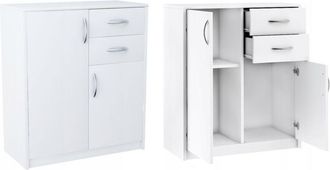 OEM C&oacute;moda Mueble 2d2s Blanco Cajones Estante Estante