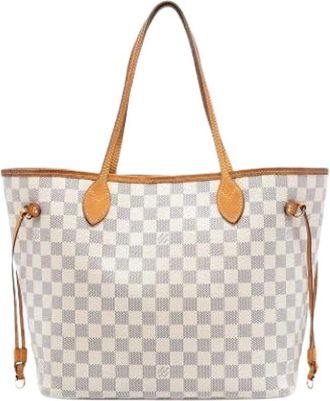 Louis Vuitton Pre-owned Tote Bags, female, White, Size: ONE SIZE Pre-owned Neverfull MM