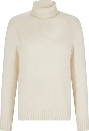 HUGO BOSS Mens T-Lorenzo Sweater in White Wool - Size X-Large