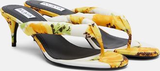 Alaia Ala&iuml;a Sandalias florales acolchadas