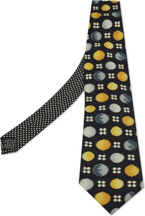 Versace Stropdas met patroon - Zwart