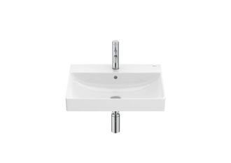 Roca Roca - Lavabo De Porcelana Mural Para Pedestal O Semipedestal Ona Medidas: 550x460x160 Mm
