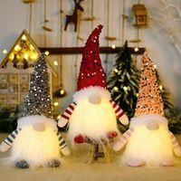 OEM Juego De 3 Gnomos Navide&ntilde;os Luminosos, Duende Navide&ntilde;o Travieso De Peluche, Decoraci&oacute;n De Gnomo Navide&ntilde;o, Mini Duende Navide&ntilde;o, Decoraci&oacute;n De Pap&aacute; Noe