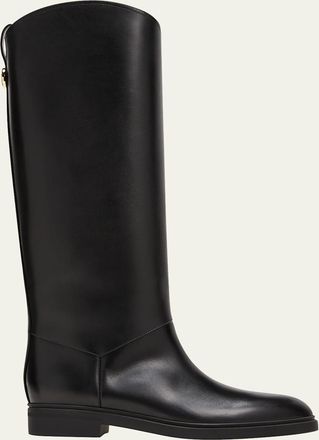 Loro Piana Kilda Leather Riding Boots