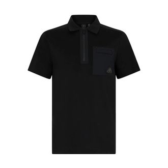 Moose Knuckles Polo Shirts, male, Black, 2XL, Dalon Polo Shirt