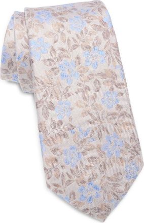 Nordstrom Brice Floral Silk Tie in Taupe at Nordstrom