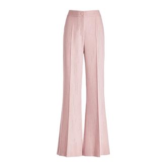Genny Pantaloni a palazzo gessati - - Trousers - Donna - Rosa - XS