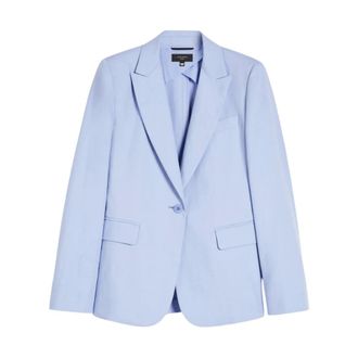 Max Mara Dames, Jassen, Blauw, Maat: XL Wol