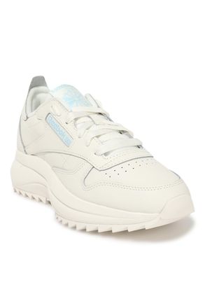 Reebok Women Classic Leather SP Extra Sneaker, Chalk/Blue Pearl/Chalk, 3