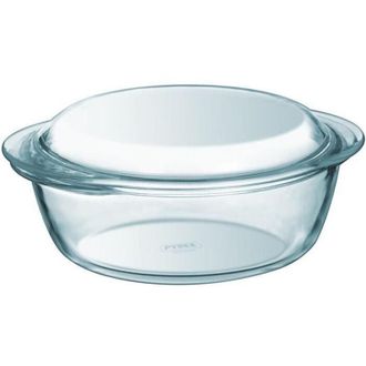 Pyrex Lot De 2 Cocottes - Pyrex - Verre - Rond - 1,6 L