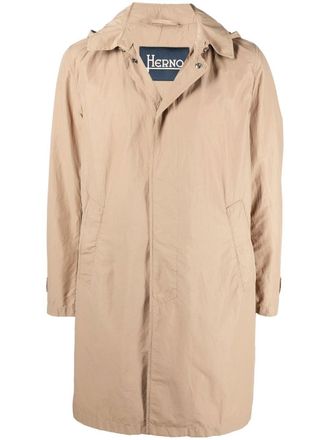 Herno hooded parka coat - men - Cotton/Polyamide/Polyester - 52 - Brown