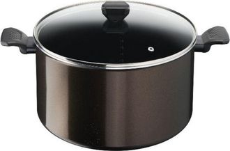 T-fal Olla De Aluminio 30cm + Tapa De Cristal - B5546902 Tefal