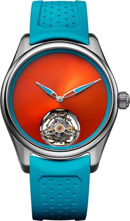 H. Moser & Cie Pioneer Tourbillon Spiced Aqua Automatic Mens Watch 3805-1200