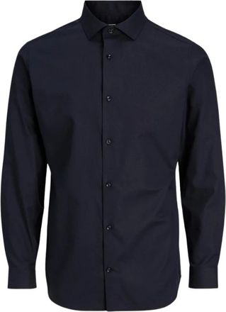 Jack & Jones Overhemden, Heren, Zwart, XL, Katoen, Parker Shirt