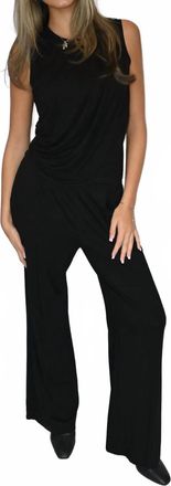 Elan Paxton Wide Leg Pants In Black