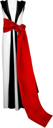 Greta Constantine Okimma panelled maxi dress - Bianco