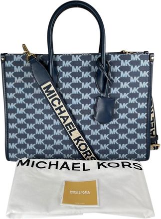 Michael Kors Canvas Leather Handbag Shoulder Bag (Pre-Owned)