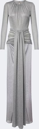 Dolce & Gabbana Draped lam&eacute; gown