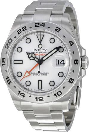 Rolex Explorer II White Dial Stainless Steel Oyster Bracelet Automatic Mens Watch 216570WSO