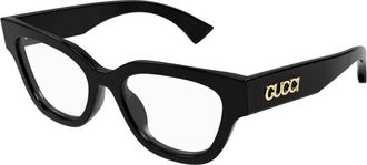 Gucci Stijlvolle Bril in Zwart - Dames - Brillen - Zwart - 51 MM - Accessoires