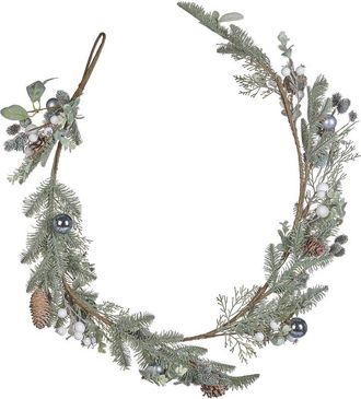 Beliani Guirnalda Artificial De Navidad Decoraci&oacute;n De Interior 150cm Verde Huelva