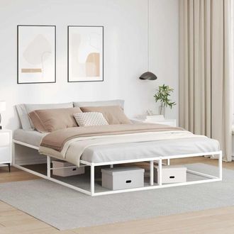 Berkfield Home Bed Frame without Mattress White 160x200 cm Metal