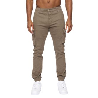 Crosshatch Heren Frentons Rechte Cargo Broeken (Groen)