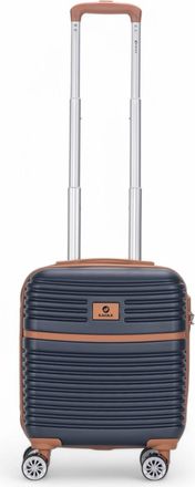 Infinity Leather ABS Hardshell Onderstoel Cabinekoffer 45 x 35 x 20 cm Bagage Geschikt voor Easyjet