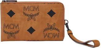 MCM Ottomar Passport Holder in Maxi Visetos in Cognac at Nordstrom