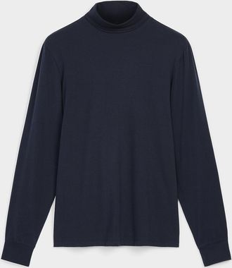 Le 31 Mens Soft jersey turtleneck T-shirt