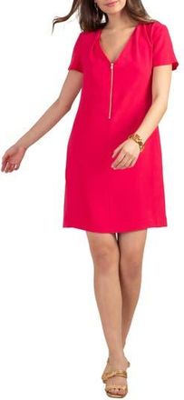 Trina Turk Banning 2 Front Zip Shift Dress in Te Amo Pink at Nordstrom Rack, Size 12